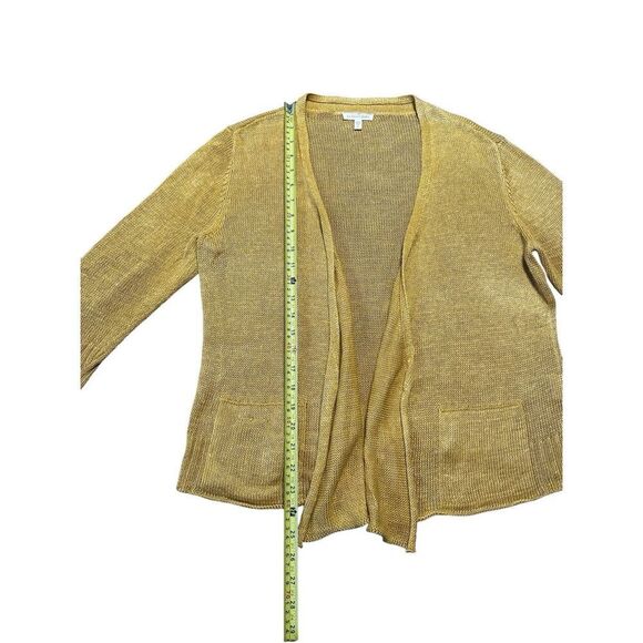 Eileen Fisher Cardigan Womens Small Italian Yarn Hemp Open Front Pocket Sweater - Picture 6 of 9